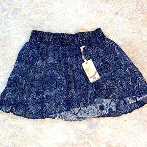 NWT! Converse Blue Layered & Ruffled Mini Skirt 8